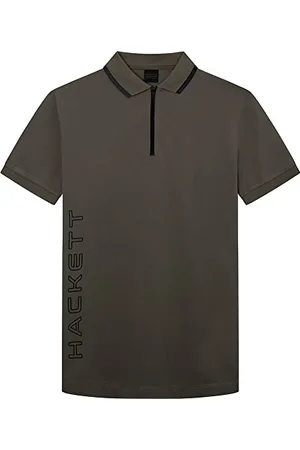 Hackett Hackett Polo HS Hz, Oliva polverosa, XS Uomo