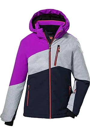 Killtec Ksw 166 Grls Ski Jckt Sci/Giacca Funzionale con Cappuccio Rimovibile e paraneve, , 140 Bambine e Ragazze