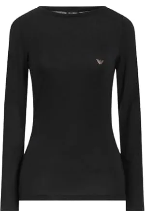 Emporio Armani Fluid Viscose Long Sleeve T-Shirt, , M Women