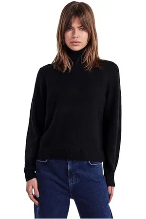 Pieces® Pcjuliana LS Rollneck Knit Noos BC Maglione Cardigan, , L Donna
