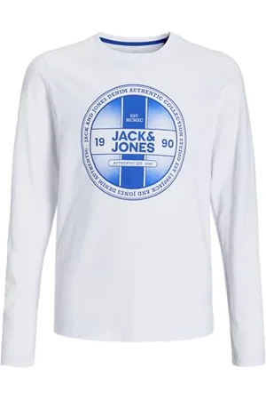 JACK&JONES JUNIOR JJRIO Tee LS Crew Neck MNI, Maglia a Maniche Lunghe