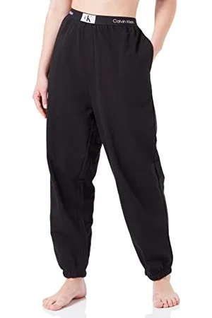 Calvin Klein Pantaloni da Jogging Donna Sweatpants Lunghi, (Black), S