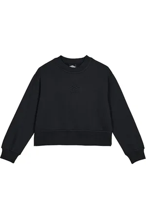 Umbro Core-Felpa da Donna Boxy Maglione, Nero/Nero, S