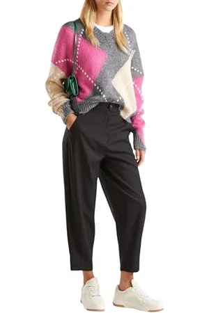 Benetton Maglia Scollo V M/L 1142E4025 Maglione, , M Donna