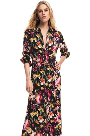 Desigual Abito da Donna a Maniche Lunghe NAN, Colore: , S