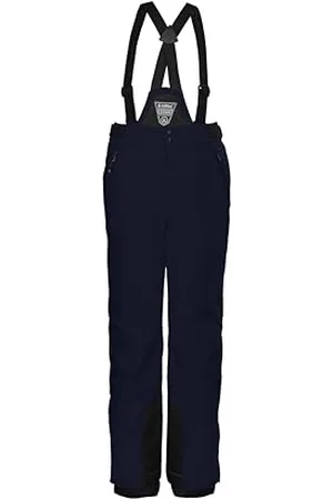 Killtec KSW 77 GRLS Ski PNTS Sci/Pantaloni Funzionali con Pettorina Staccabile con Cerniera, ghetta antineve e Protezione dei Bordi, , 128 Bambina