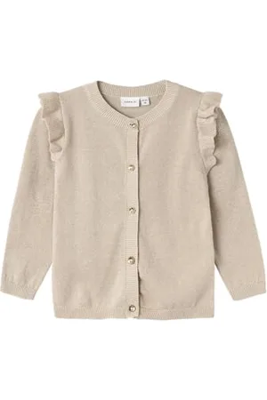 NAME IT Nmfabinne LS Knit Card Noos Maglione Cardigan, , 122/128 cm Bambina