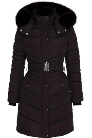 Morgan 242-GALEX Piumino Lungo da Donna, con Cappuccio e Cintura, Colore: , Taglia: 38, 42 Women