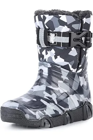 Ladeheid Stivali da Neve in Gomma Bambino e Bambina LAZT008 (07-Grigio, 23/24 EU)