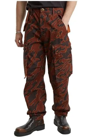 G-Star Uomo R-3N Regular Straight Cargo Pants, (rodeo island camo D25224-D386-G774), 31W / 32L