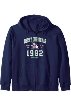 Merry Christmas Ho Ho Ho 1982 Retro Collegiate Felpa con Cappuccio