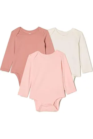 Amazon X Sofia Grainge Body Girocollo a Maniche Lunghe Unisex Bimbi, Pacco da 3, , 0 Mesi