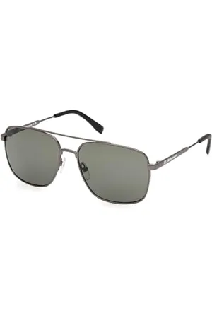 BMW BMW M Motorsport BS0044 Occhiali da Sole Uomo, Occhiali da Sole Casual Leggeri in Metallo, Forma Lente Rettangolare, Lenti Fumo Polarizzato