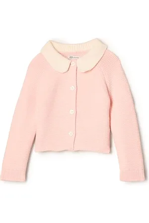Amazon X Sofia Grainge Giacca in Maglia con Colletto Peter Pan Unisex Bambini e Ragazzi, , 3 Anni