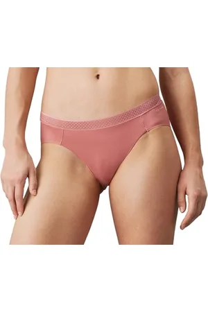 Calvin Klein Bikini 000QF6308E Mutandine, (Red Grape), S Donna