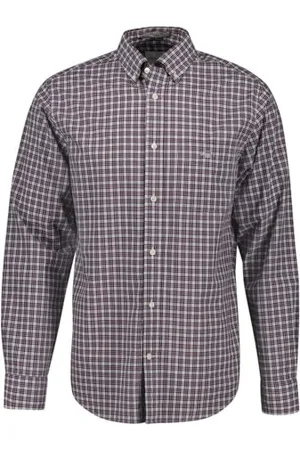 GANT Reg Poplin Small Check Shirt Camicia, , M Uomo