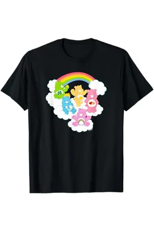 Care Bears Cheer Funshine & Bedtime Cloudy Rainbow Group Maglietta