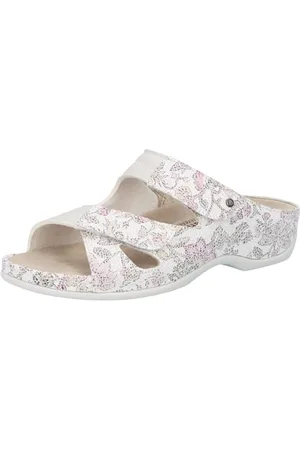 Berkemann Janna, Ciabatte Donna, Bianco (Weiß/Cracke 244), 39.5 EU