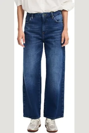 Desigual Pantaloni Lunghi da Donna in Denim Jeans, , 36