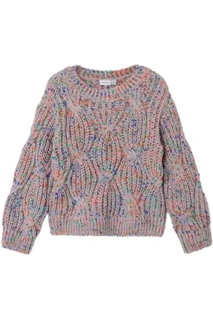 NAME IT Nkfsigrid LS Knit Maglione Lavorato a Maglia, , 134/140 cm Bambina