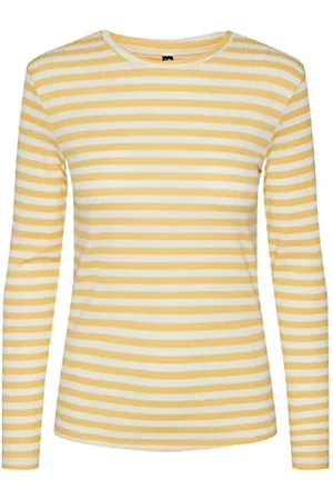 Pieces® Pcruka LS Top Noos BC Maglietta a Maniche Lunghe, , S Donna