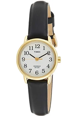 Timex Easy Reader T20433 Orologio da donna con cinturino in pelle nera da 25 mm