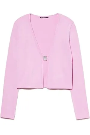 Sisley L/S Cardigan 1znjm601v Maglione, Colore: Rosa, S Donna