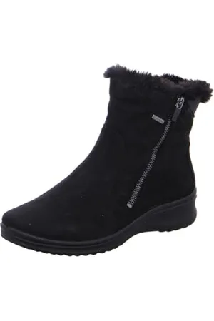 ARA München 1248501, Stivali da Neve Donna, Schwarz, 40 EU Larga