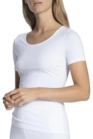 Calida Natural Comfort Vestaglia, (Weiss 001),32-34 Donna