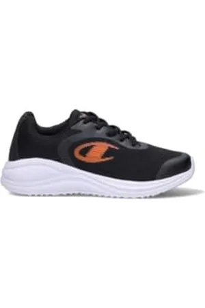 Champion Syphon Engage Mesh B GS Low, Sneakers, Nero/Arancione (KK006), 35.5 EU