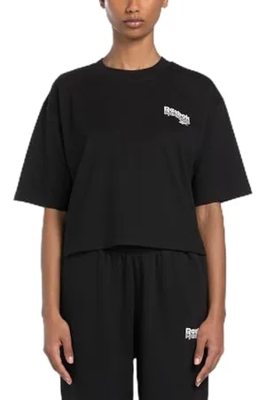Reebok ID Energy Court, T-Shirt Donna, Black