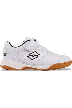 Lotto Whizzer K, Scarpe da Ginnastica Unisex-Bambini e Ragazzi, Bianco e Nero, 27 EU
