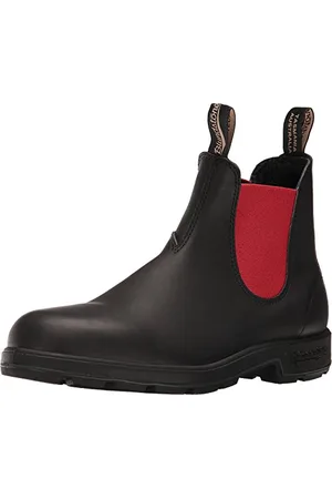 Blundstone Original 500 Series, Stivali Uomo, Voltan Nero/Rosso, 46 EU