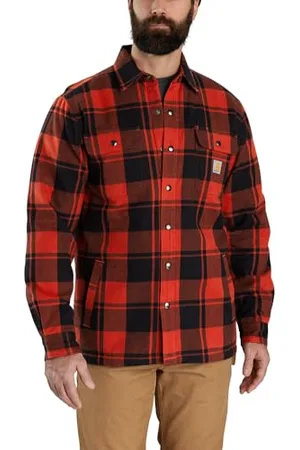 Carhartt Flannel Relaxed Fit Sherpa - Maglietta, Colore: , XL
