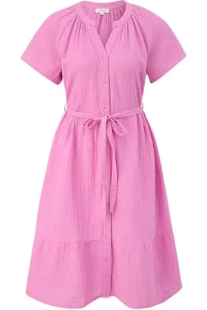 QS by s.Oliver 2151095 Abito con Cintura, Colore: Rosa, 50 Donna