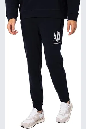 Armani Exchange Icon Tracksuit Bottom Pantaloni Sportivi, Uomo, , 56 (Taglia Produttore: L)