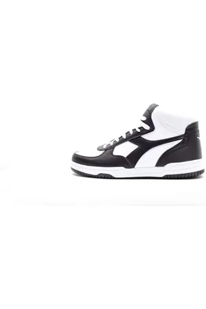 Diadora Raptor Mid, Scarpe da Ginnastica Unisex-Adulto, White/Black/Black, 36 EU