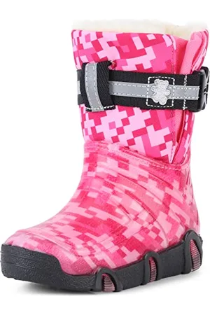 Ladeheid Stivali da Neve in Gomma Bambino e Bambina LAZT008 (06-Rosa, 29/30 EU)