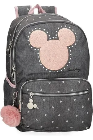 Disney Joumma Mickey Studs Zaino Scuola Adattabile a Carrello 32 x 44 x 17 cm Poliestere 24,68 L, , Zaino scuola adattabile a carrello