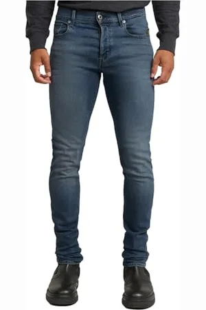 G-Star 3301 Slim Jeans, Jeans Uomo, (Worn in Yukon Blue 51001-d875-g321), 36W / 34L