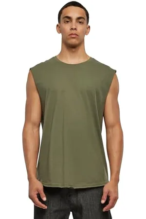 Urban classics Canotta Uomo Oversize, Canottiera con Maniche dallo Stile non Rifinito per Allenamento, Palestra, Tank Top Sportivo, Taglie S - XXL