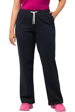 Ulla Popken Jogginghose, Kängurutasche Pantaloni Eleganti da Uomo, Blu Navy, 36 Regular Donna