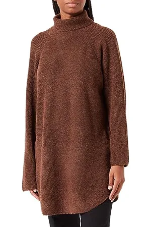 Pieces® Pcellen LS Long Knit Noos BC Qx Maglione Lavorato a Maglia, , 52/54 Donna