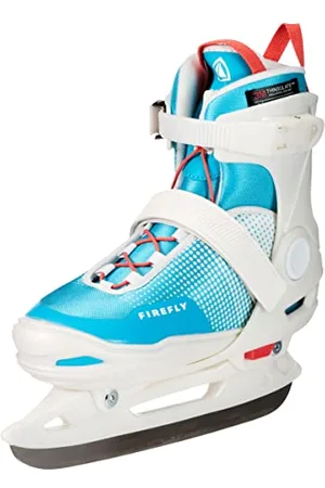 firefly Flash IV, Scarpa da Hockey da Campo, White/Turquoise/Red, 33 EU