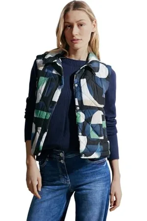 CECIL B220229 Gilet Trapuntato Stampato, , L Donna