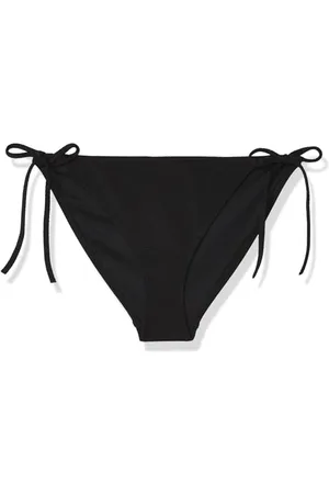 Calvin Klein Donna Slip Bikini Allacciatura Laterale String Side Tie con Etichetta con Logo, (Pvh Black), 3XL