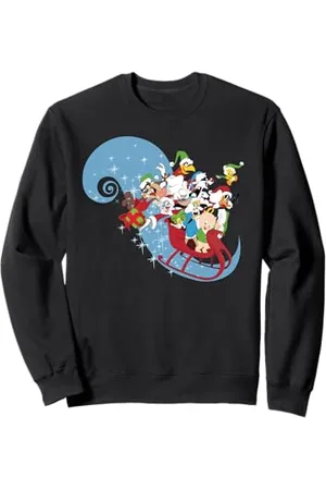 LOONEY TUNES Warner Bros Xmas Bugs Lola Daffy Titti Taz Sleigh GL Santa Felpa