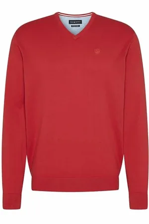 Bugatti 7300-95510 Maglione con Scollo a V, , M Uomo