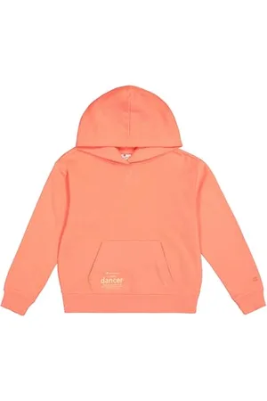 Champion Legacy Emotional Dance G (405013) -Ultra-Light Soft Compact Fleece (240gr) Hooded Felpa con Cappuccio, (DBR), 9-10 Anni Bambina