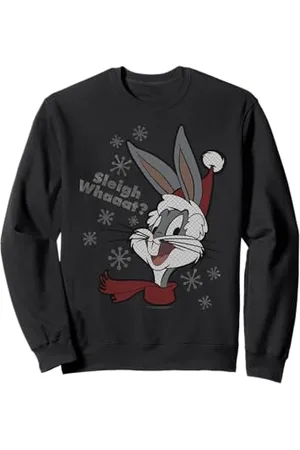LOONEY TUNES Warner Bros Xmas Bugs Bunny Santa Sleigh What Alol Christmas Felpa
